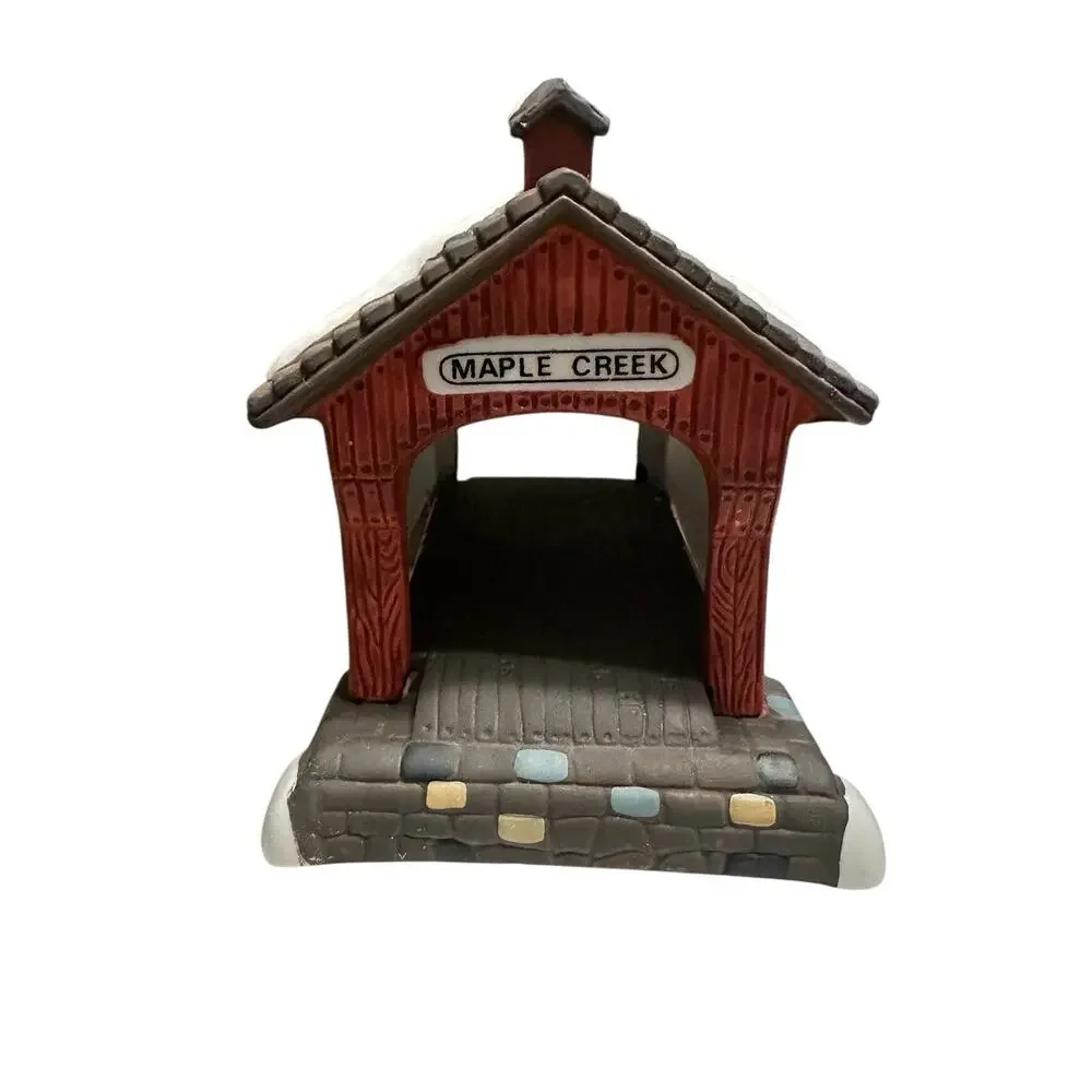 VTG 1994 Dept 56 Heritage Village Collection “Red Covered Bridge” Retired